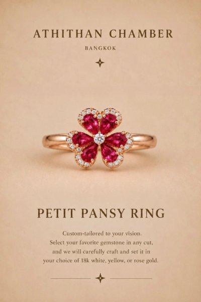 PETIT PANSY RING