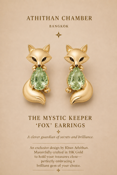 THE MYSTIC KEEPER FOX EARRINGS