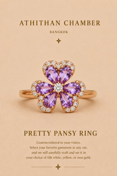 PRETTY PANSY RING