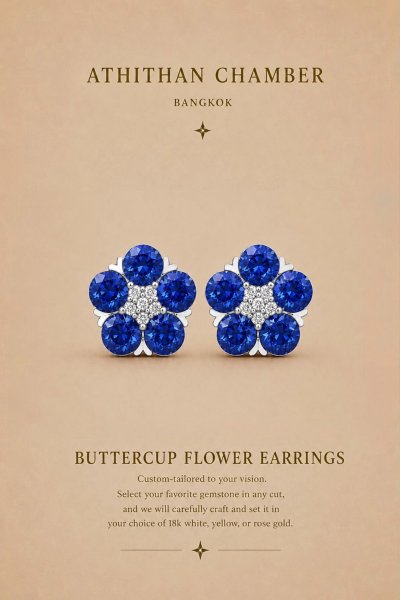 BUTTERCUP FLOWER EARRINGS