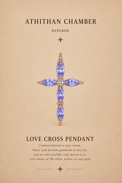 LOVE CROSS PENDANT