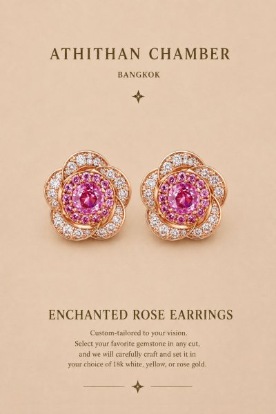 ENCHANTED ROSE EARRINGS