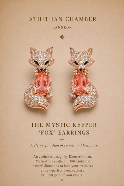 THE MYSTIC KEEPER FOX EARRINGS