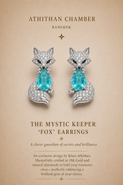 THE MYSTIC KEEPER FOX EARRINGS