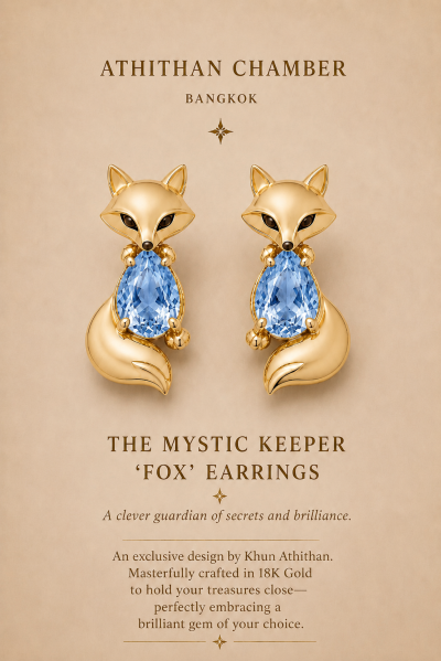 THE MYSTIC KEEPER FOX EARRINGS