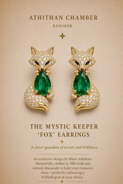 THE MYSTIC KEEPER FOX EARRINGS