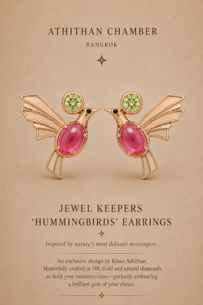 JEWEL KEEPERS HUMMINGBIRDS EARRINGS