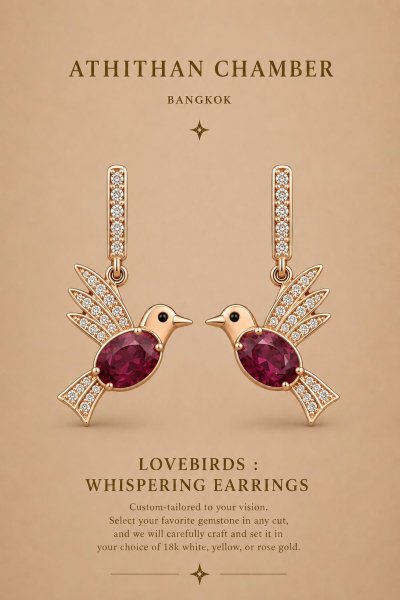 LOVEBIRDS : WHISPERING EARRINGS