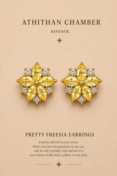 PRETTY FREESIA EARRINGS