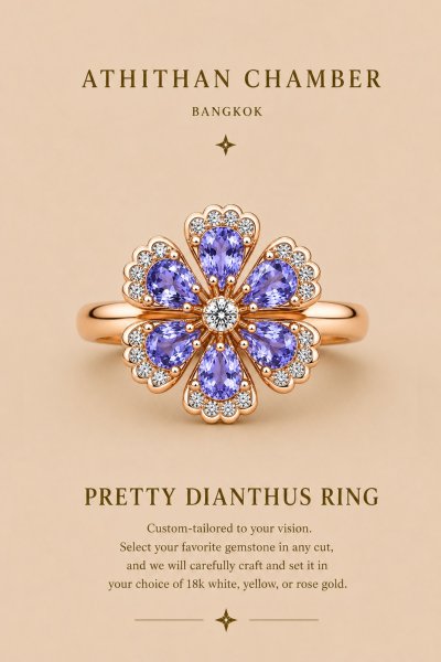 PRETTY DIANTHUS RING