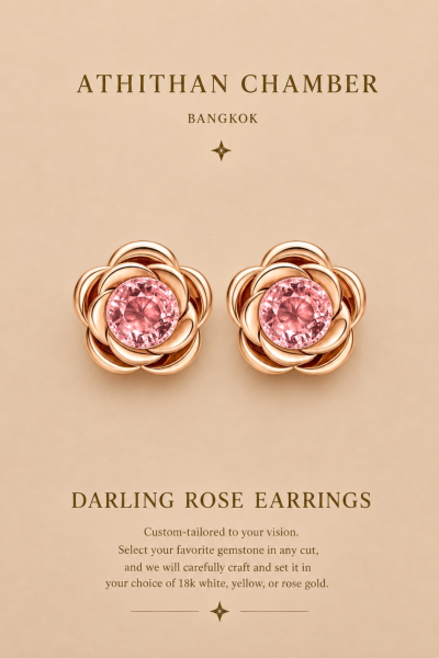 DARLING ROSE EARRINGS