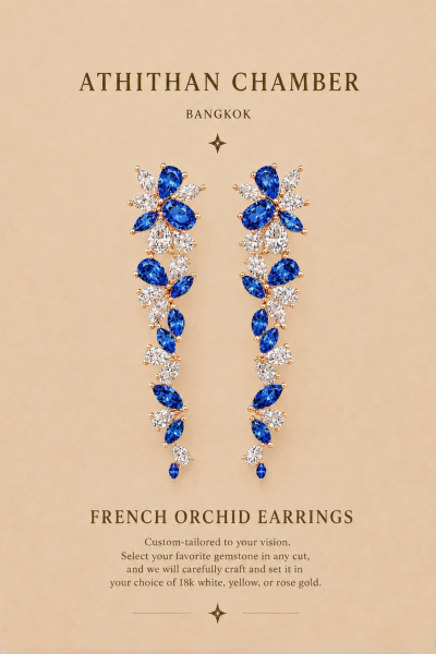 FRENCH ORCHID EARRINGS