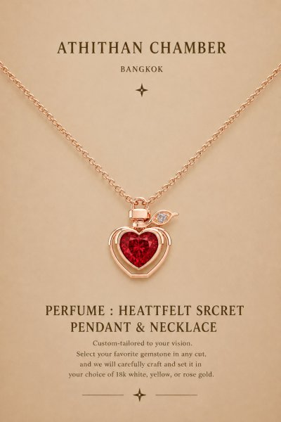 PERFUME : HEARTFELT SECRET PENDANT & NECKLACE