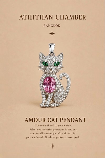 AMOUR CAT PENDANT