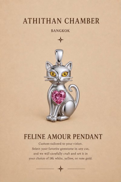 FELINE AMOUR PENDANT