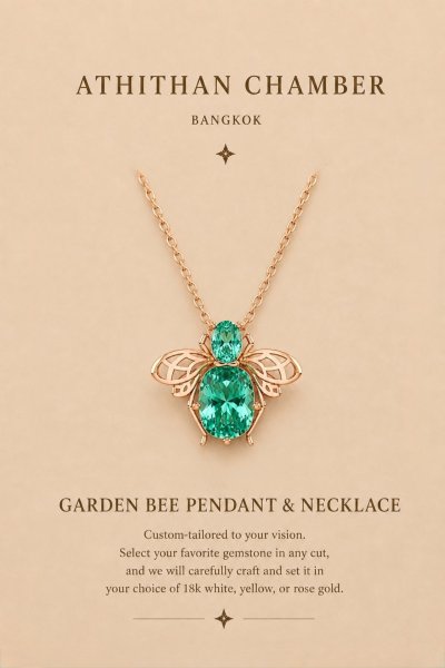 GARDEN BEE Pendant & Necklace