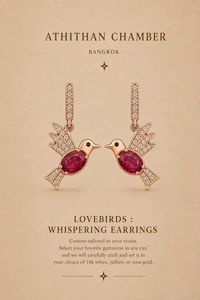 LOVEBIRDS : WHISPERING EARRINGS