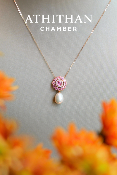 PRINCESS Padparadscha Sapphire Pendant