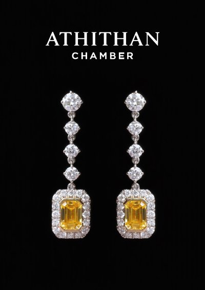 Yellow Sapphire Earrings