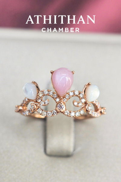 THE CROWN Mother of Peal Ring