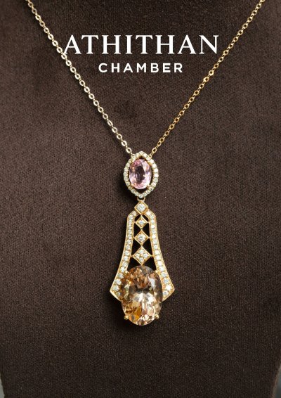 ROYAL CRAVAT Morganite Pendant