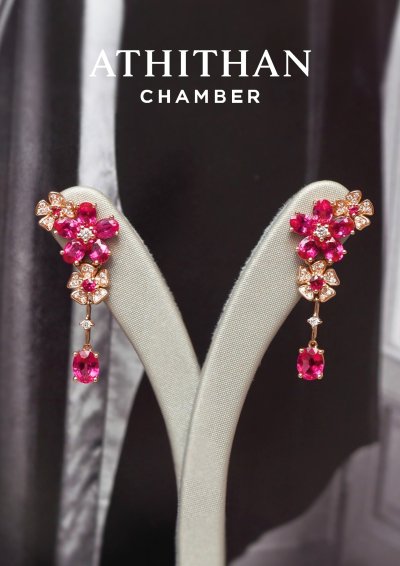 ELYSIA FLORA - Ruby Earrings