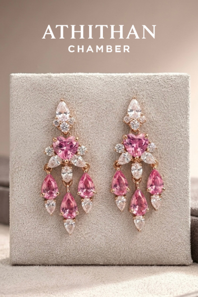 SUNRISE PADPARADSCHA Sapphire Earrings