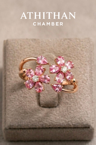 ETERNAL SAKURA Padparadscha Sapphire Ring
