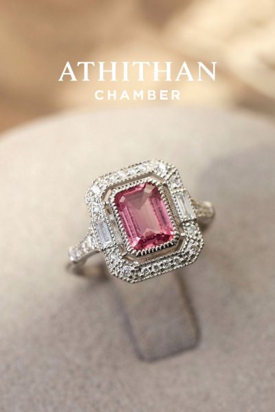 PRINCESS ASTRID Padparadscha Sapphire Ring