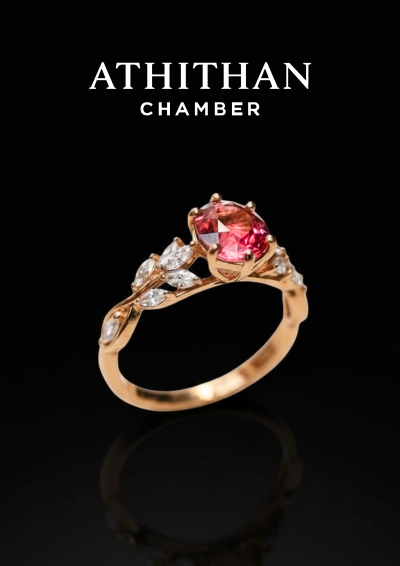 ETERNAL ROSE Padparadscha Sapphire Ring ETERNAL ROSE Padparadscha Sapphire Ring