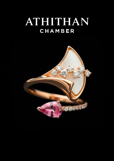 LOVE & BEST WISHES Padparadscha Sapphire Ring