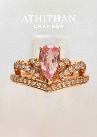 JUBILEE CROWN Padparadscha Sapphire Ring