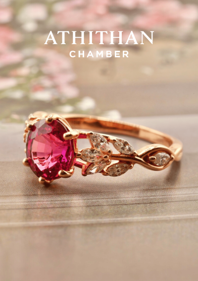 ETERNAL ROSE Padparadscha Sapphire Ring ETERNAL ROSE Padparadscha Sapphire Ring