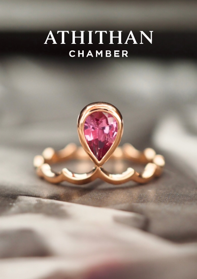 MY CROWN Padparadscha Sapphire Ring MY CROWN Padparadscha Sapphire Ring