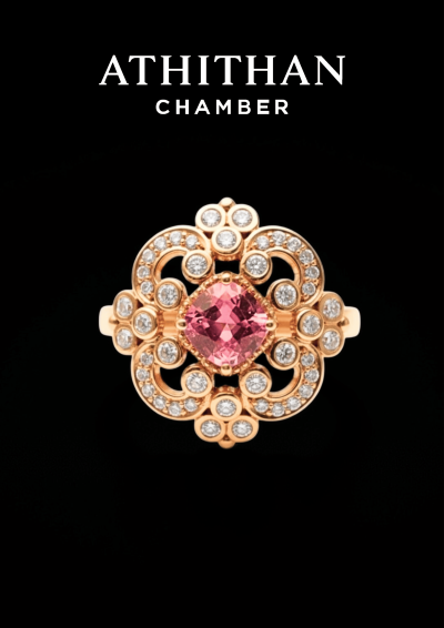 Padparadscha Sapphire Ring