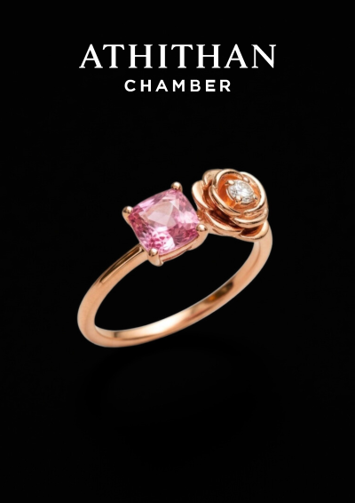 ROSIE RING Padparadscha Sapphire Ring