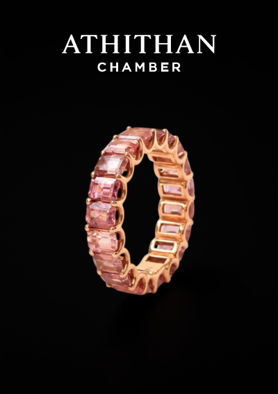 ETERNAL RING Padparadscha Sapphire Ring ETERNAL RING Padparadscha Sapphire Ring