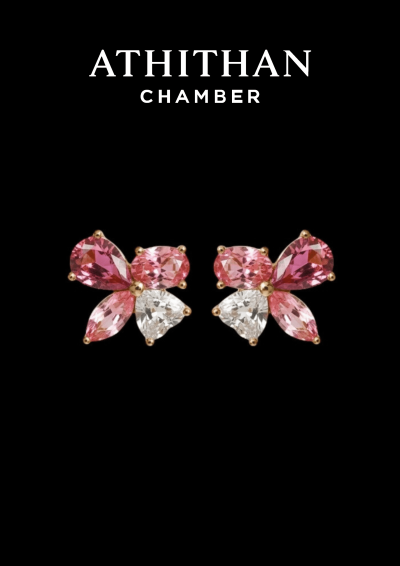 CROWN JEWELS Padparadscha Sapphire Earring
