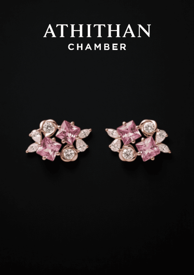 CROWN JEWELS Padparadscha Sapphire Earring CROWN JEWELS Padparadscha Sapphire Earring