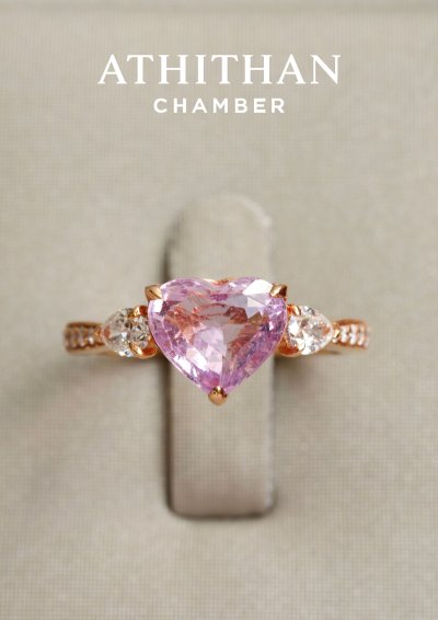 Padparadscha Sapphire Ring