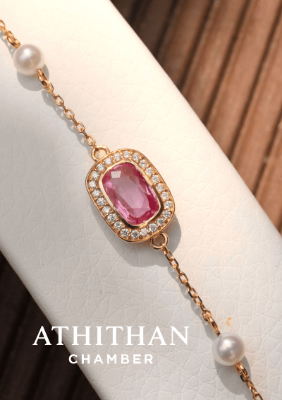 Padparadscha Sapphire Bracelet Padparadscha Sapphire Bracelet