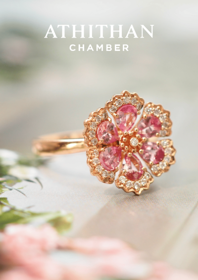 DIANTHUS Padparadscha Sapphire Ring