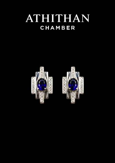 Blue Sapphire Earring