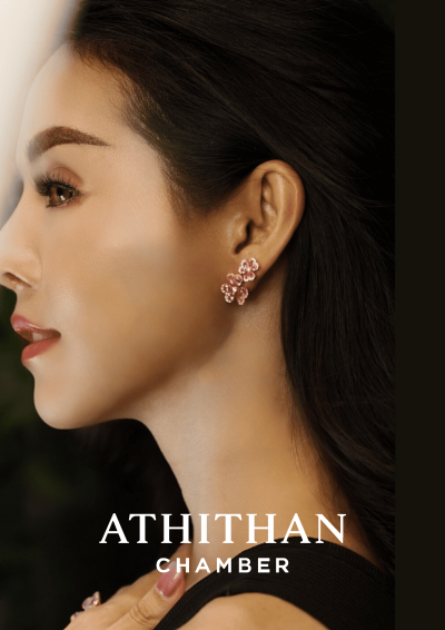 PRETTY PANSY Padparadscha Sapphire Earring PRETTY PANSY Padparadscha Sapphire Earring