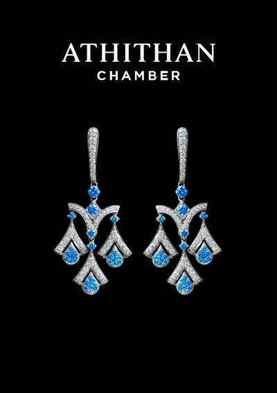 Aquamarine & Mother of Pearl Earrings