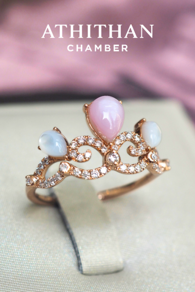 THE CROWN Mother of Peal Ring