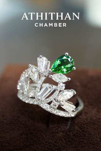 TSAVORITE DIAMOND Ring