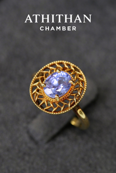 THE EMBLEM OF VICTORY - Violet Sapphire Ring