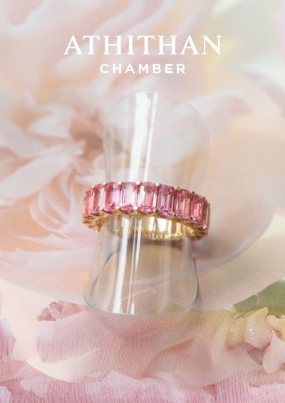 ETERNAL RING Padparadscha Sapphire Ring
