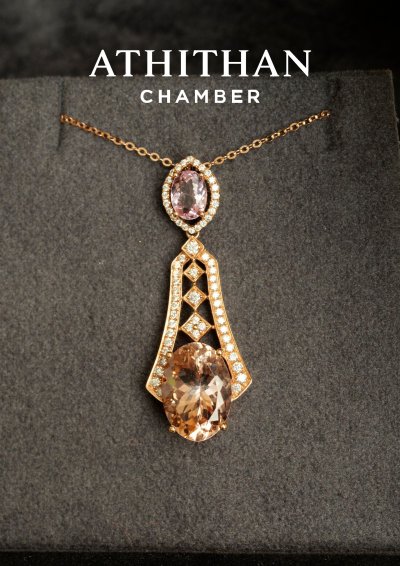 ROYAL CRAVAT Morganite Pendant